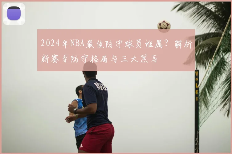 2024年NBA最佳防守球员谁属?解析新赛季防守格局与三大黑马